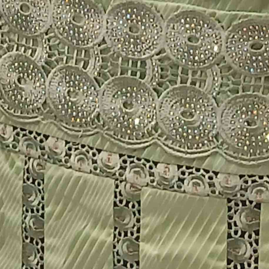 Robe Geztner verte élégante femme, longue cérémonie dentelle satinée