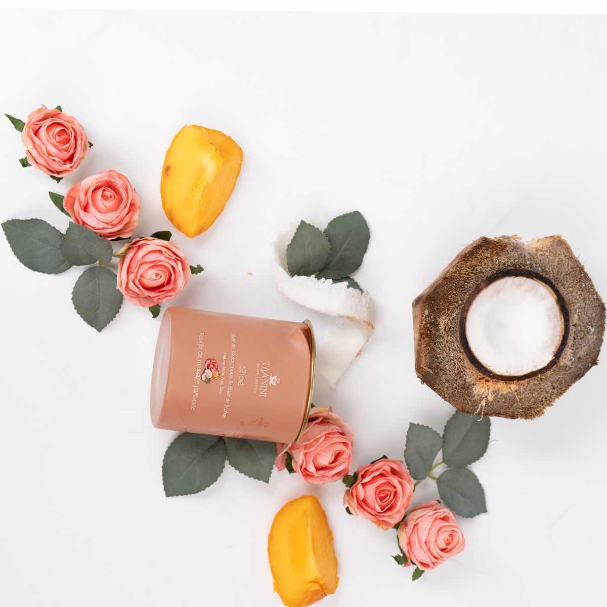 Bougie de massage parfumée à l’huile de Touloucouna