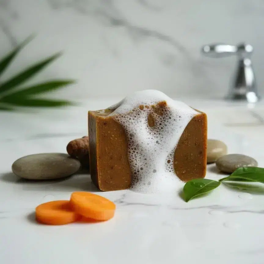 savon curcuma éclat naturel anti-taches pour peau radieuse