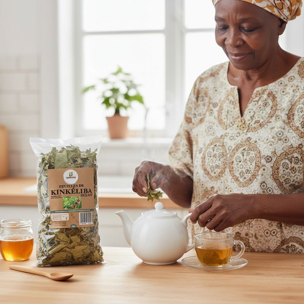 Feuille Kinkeliba 50g – Infusion naturelle, thé africain bio et detox