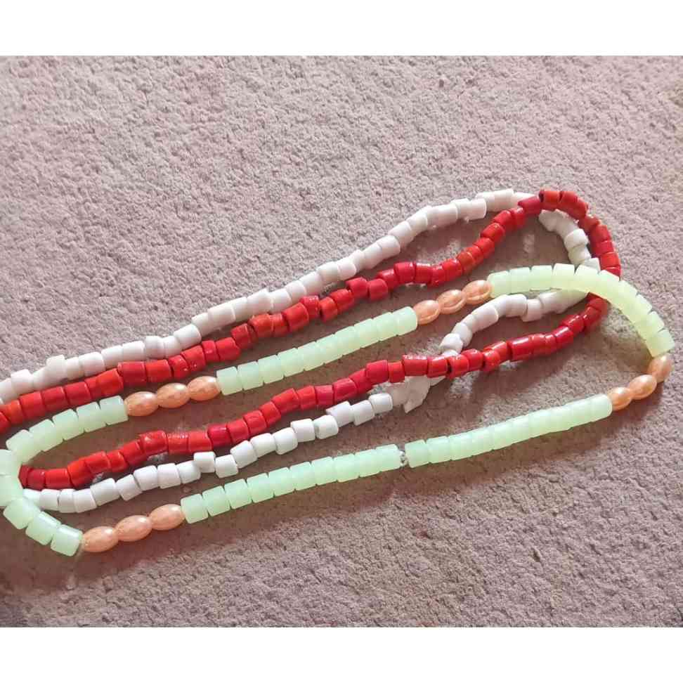 Chaine de ventre femme perles colorées, bijou bohème chic artisanal