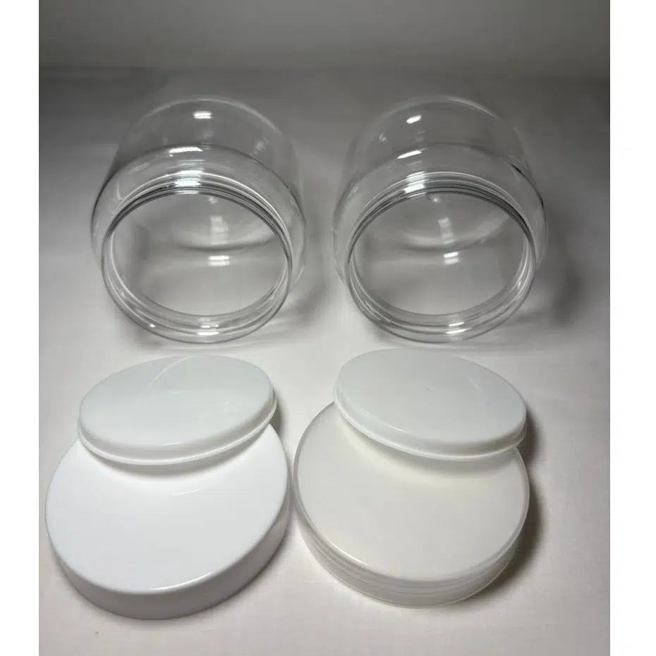 Pot PET recyclable transparent 250 ml avec couvercle