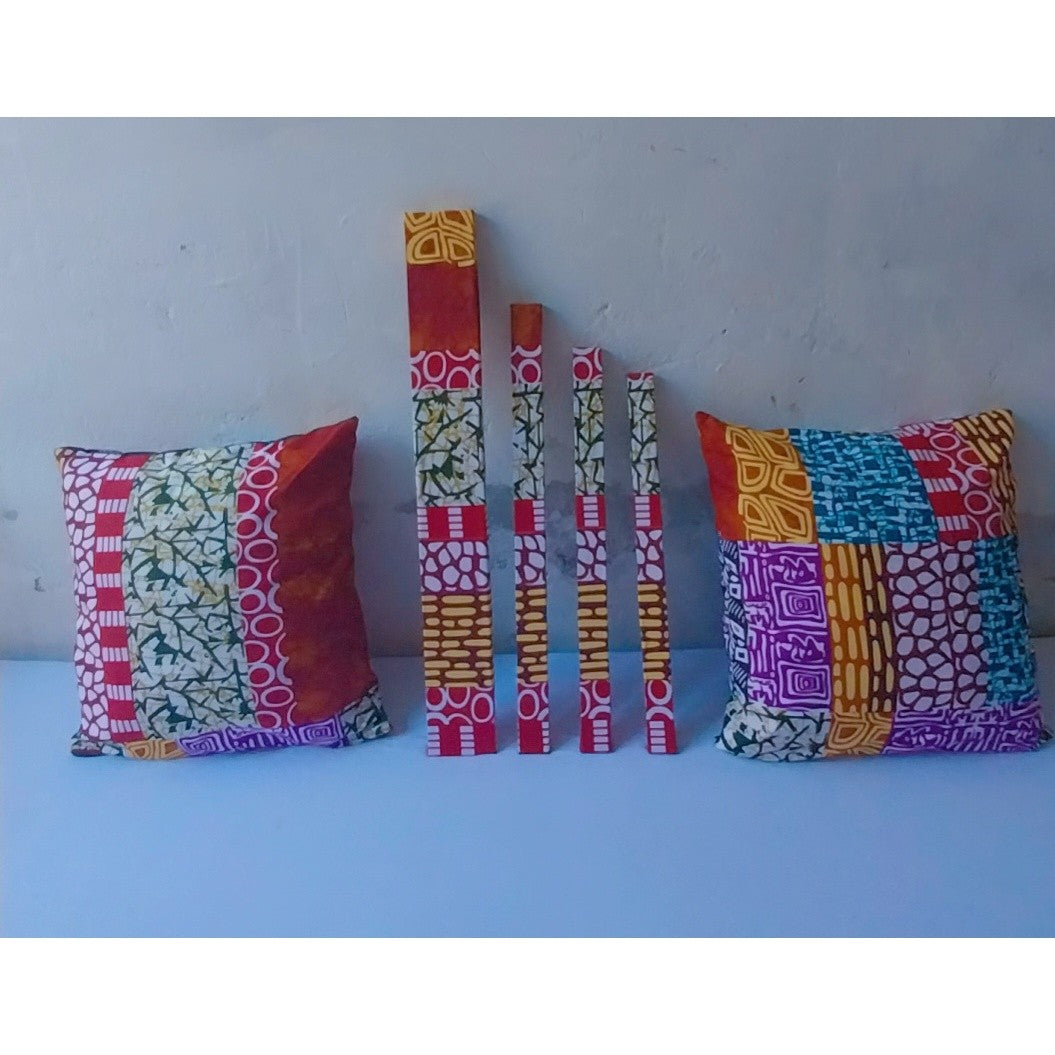 Housses de coussins wax 45x45 cm