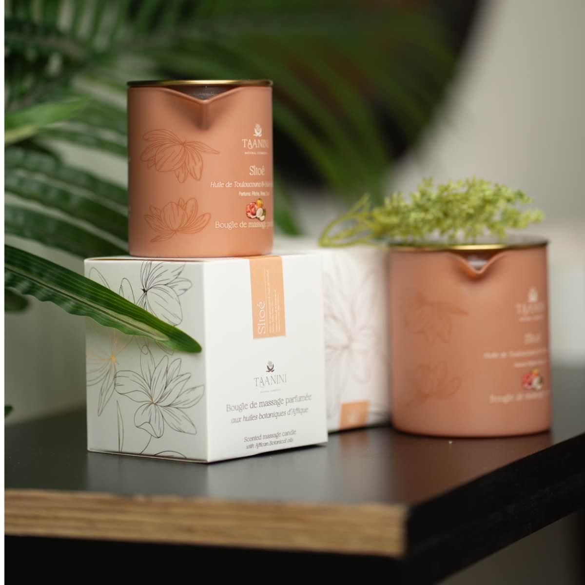 Bougie de massage parfumée à l’huile de Touloucouna