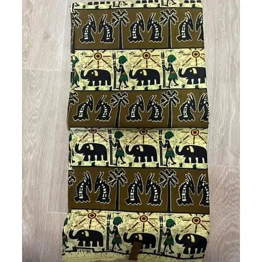 Tissu africain imprimé wax coton – Motifs traditionnels