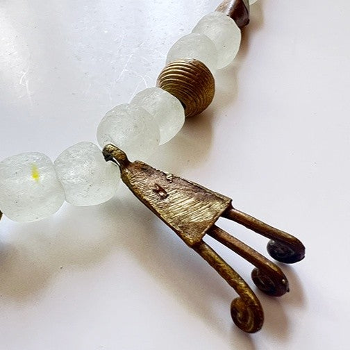 Collier et boucles d'oreilles en perles de verre Zuri