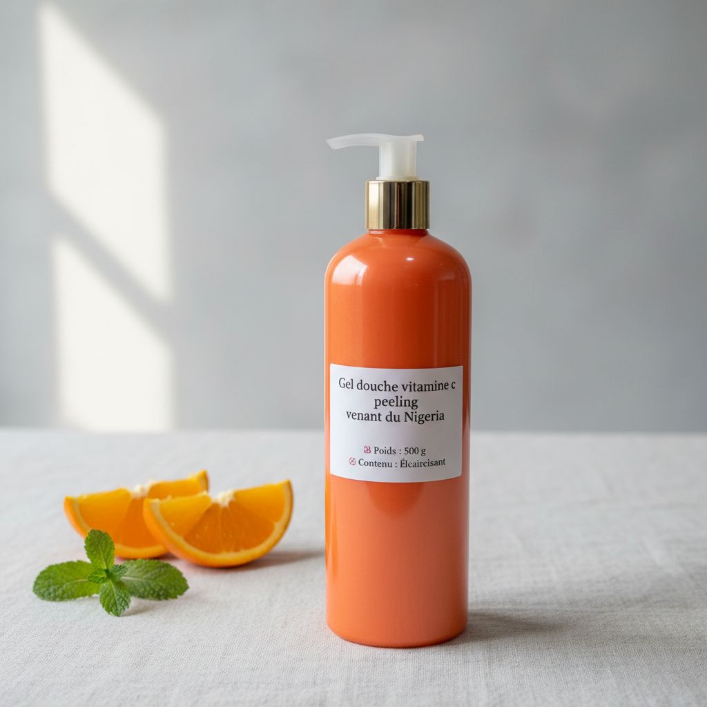 Gel douche vitamine C peeling éclaircissant Nigeria – Soin corps hydratant