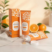 Gel exfoliant visage vitamine C à l’orange – Éclat et douceur peau sensible