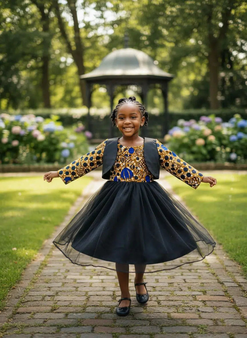 robe enfant noire élégante pour un look chic et irrésistible