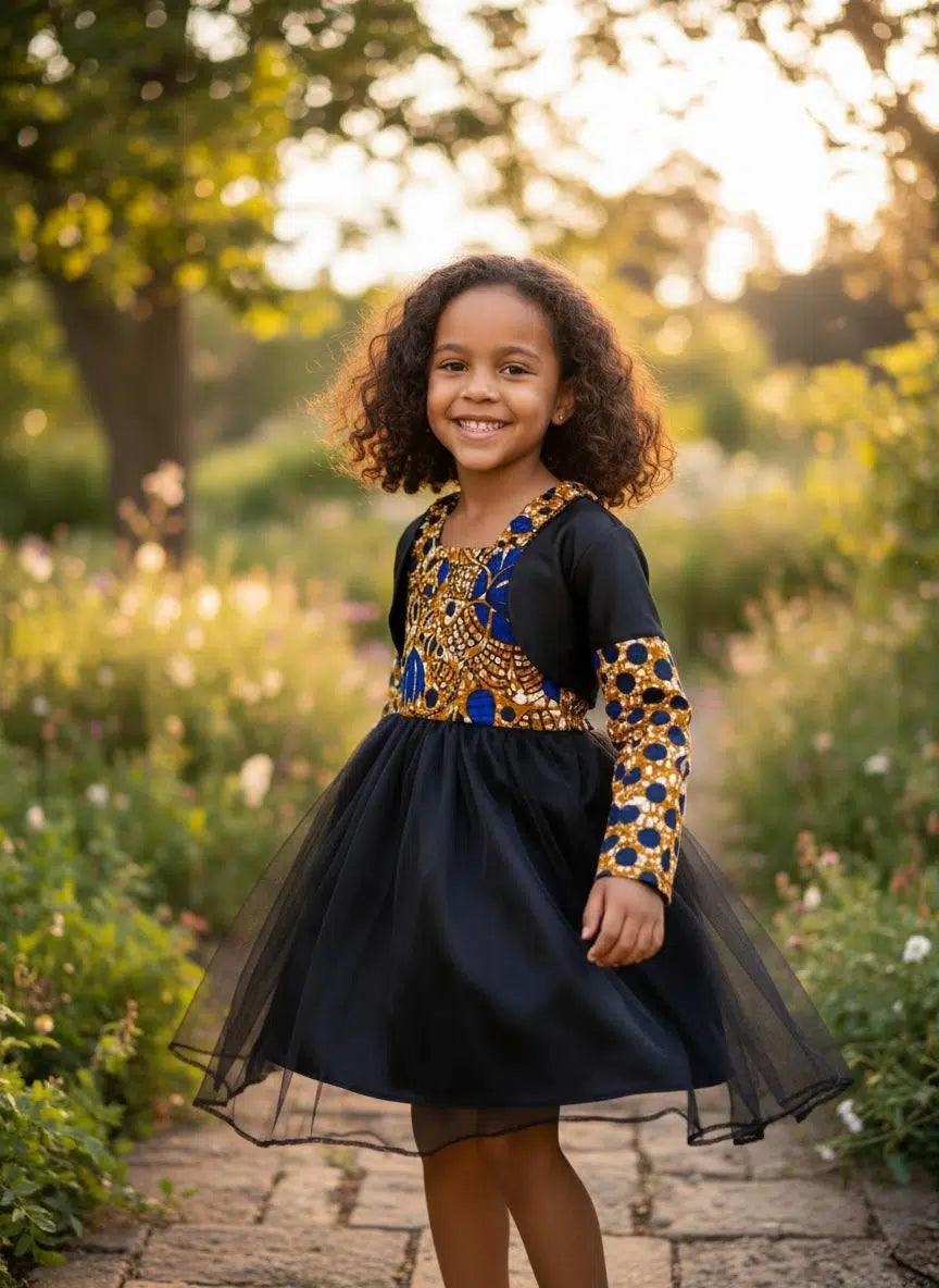 robe enfant noire élégante pour un look chic et irrésistible