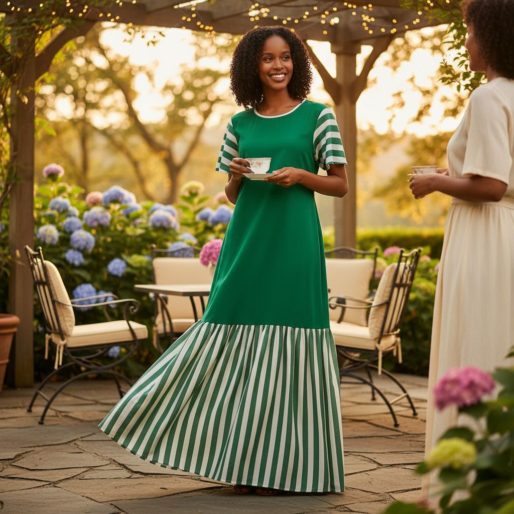 Robe lin longue en vert émeraude
