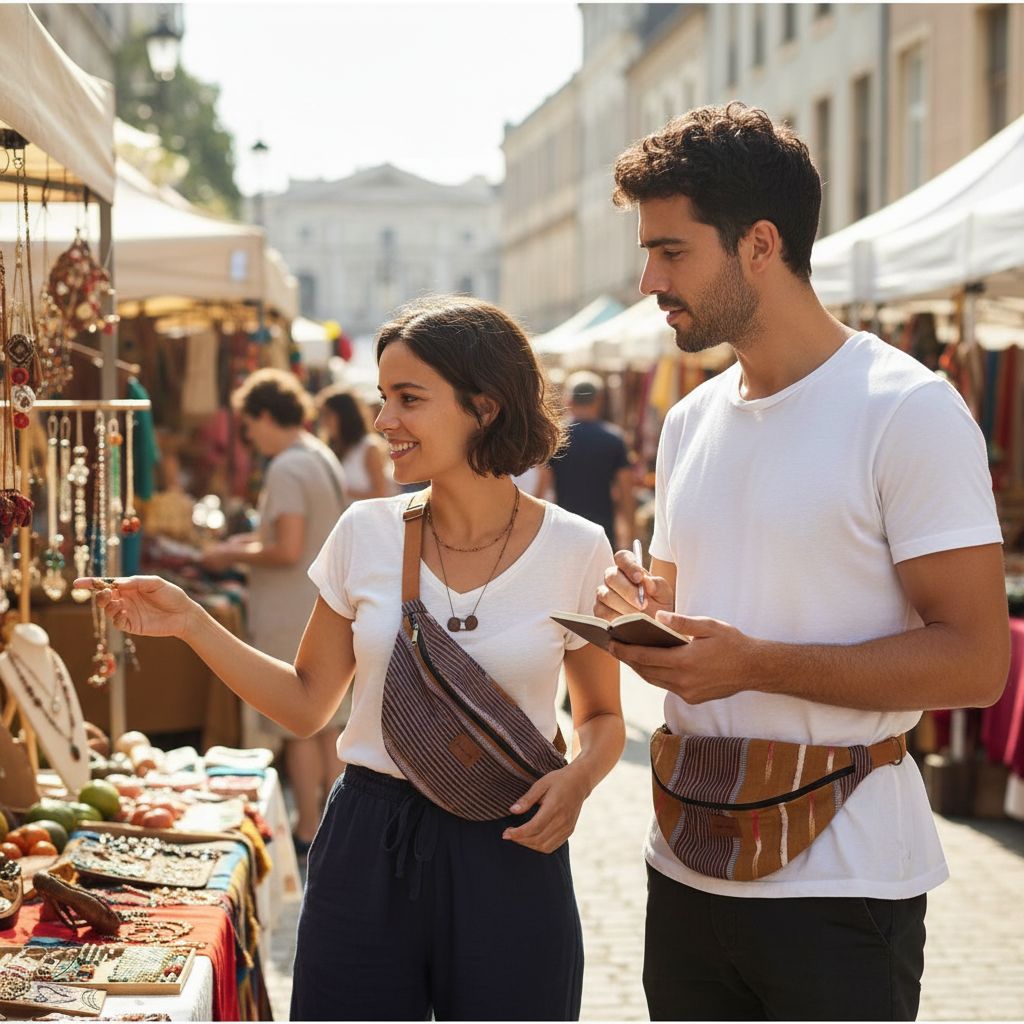 Sac banane duo en tissu tendance pour un style unique