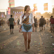 sac banane bleu ensemble exclusif en bleu et marron