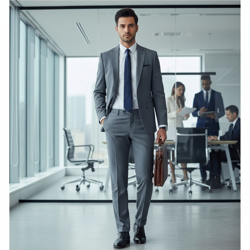 Pantalon homme élégant en laine gris anthracite pour style raffiné