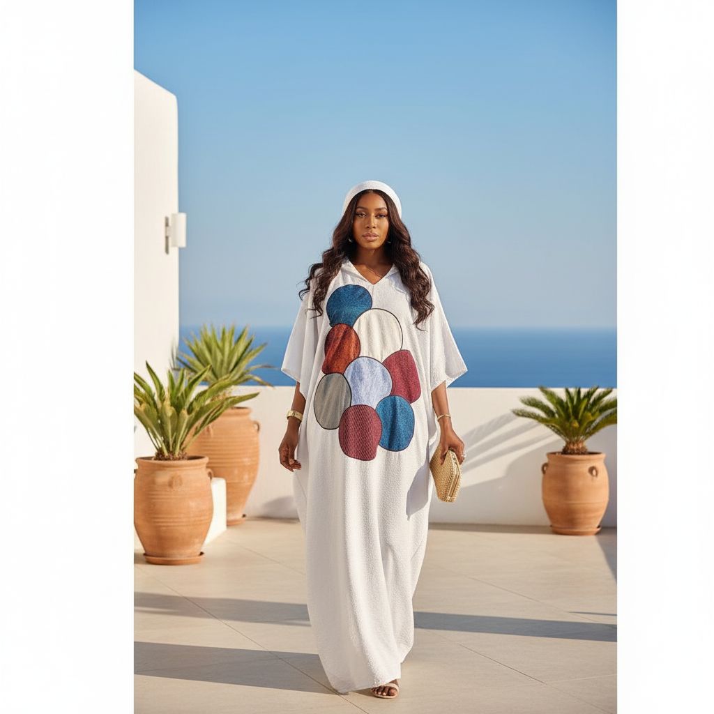 Kaftan femme collection jaja élégance moderne en coton premium