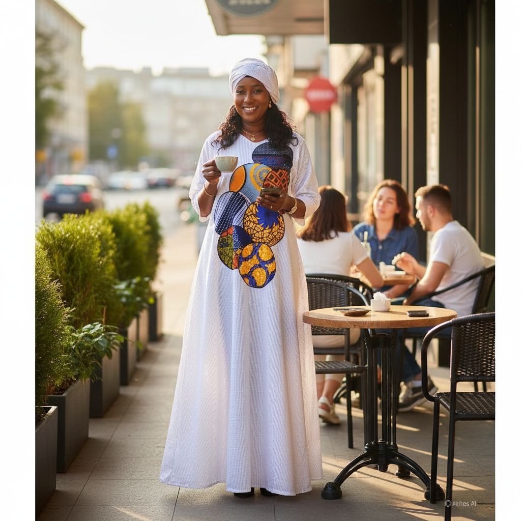 Robe africaine élégante en coton pour un style unique et moderne