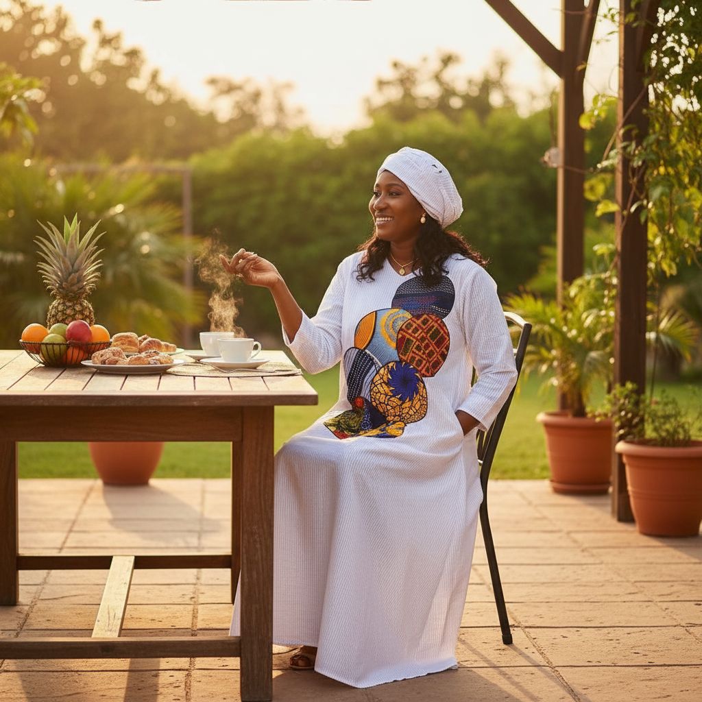 Robe africaine élégante en coton pour un style unique et moderne