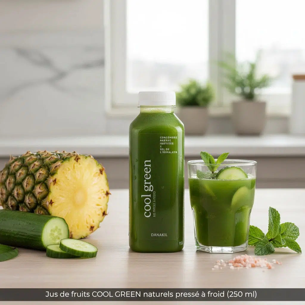 Jus de fruits COOL GREEN naturels pressé à froid (250 ml)
