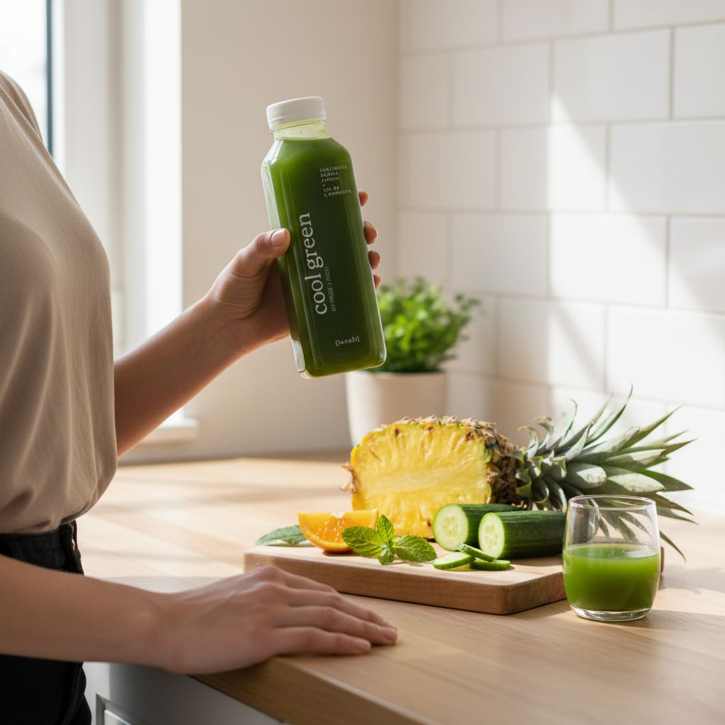 Jus de fruits COOL GREEN naturels pressé à froid (250 ml)