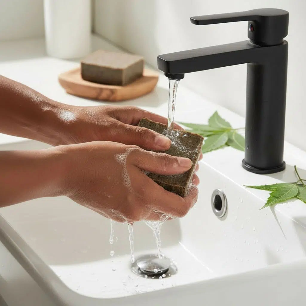 Savon exfoliant antiseptique naturel Neem (Peau Sensible)