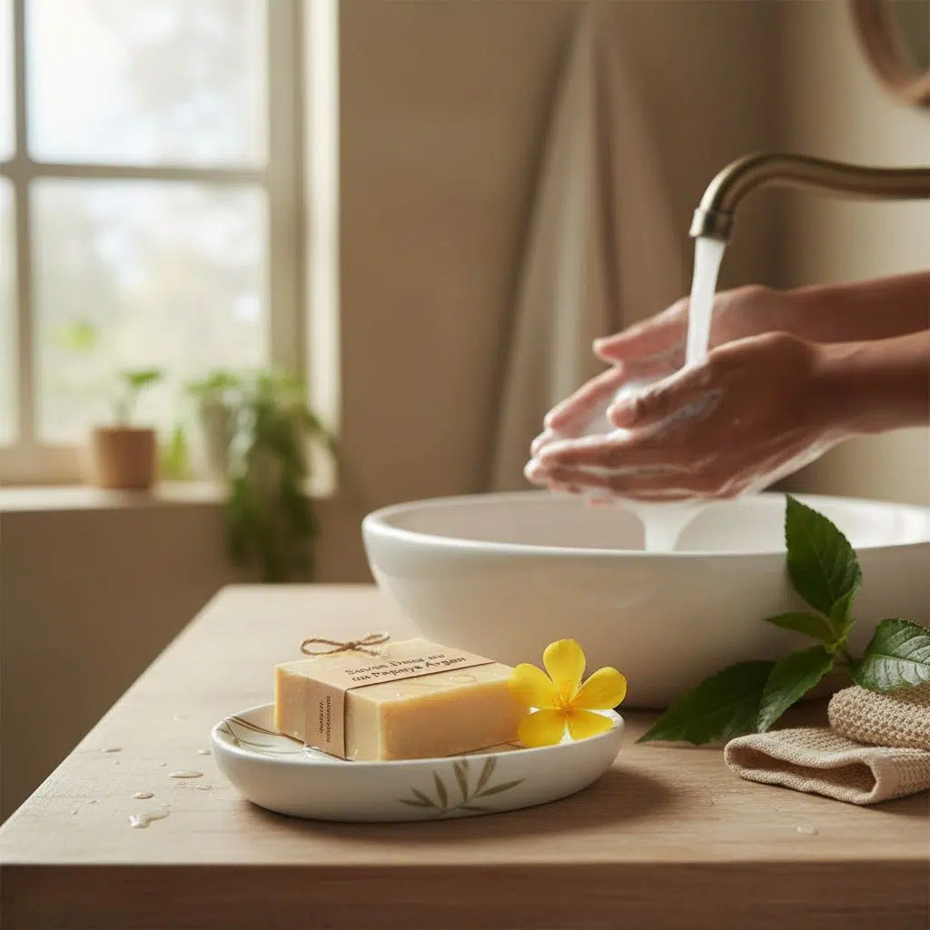 Savon doux au Papaye Argan (Visage et Peaux Sensibles)