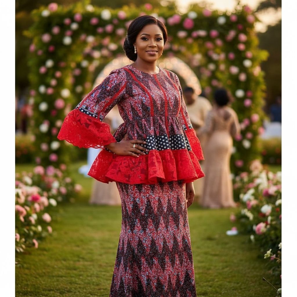 Ensemble wax rouge femme