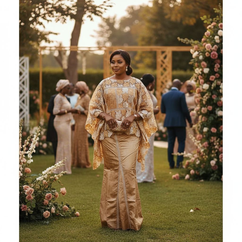 Ensemble geztner marron beige avec dentelle