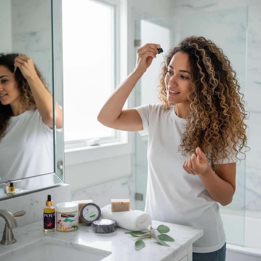 Gamme capillaire Pousse+ (Shampooing, masque solide, sérum cuir chevelu &amp; crème cire d’abeille)