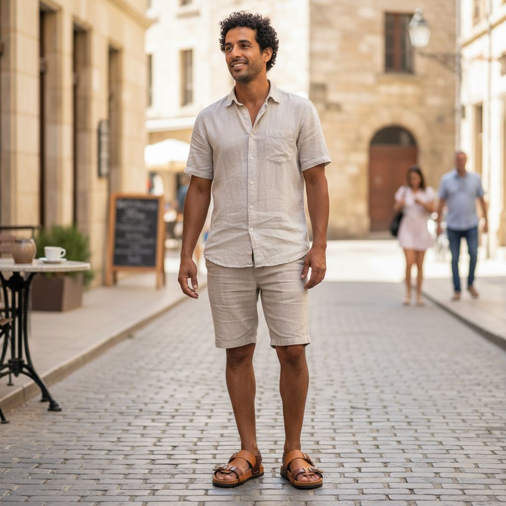 Sandale cuir homme en cuir