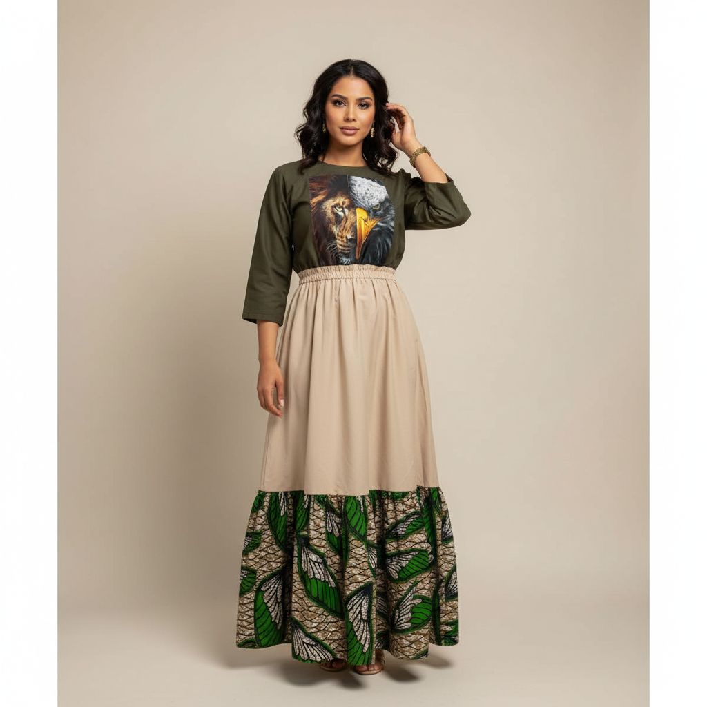 Robe personnalisée exclusive en vert taille XL M L XXL