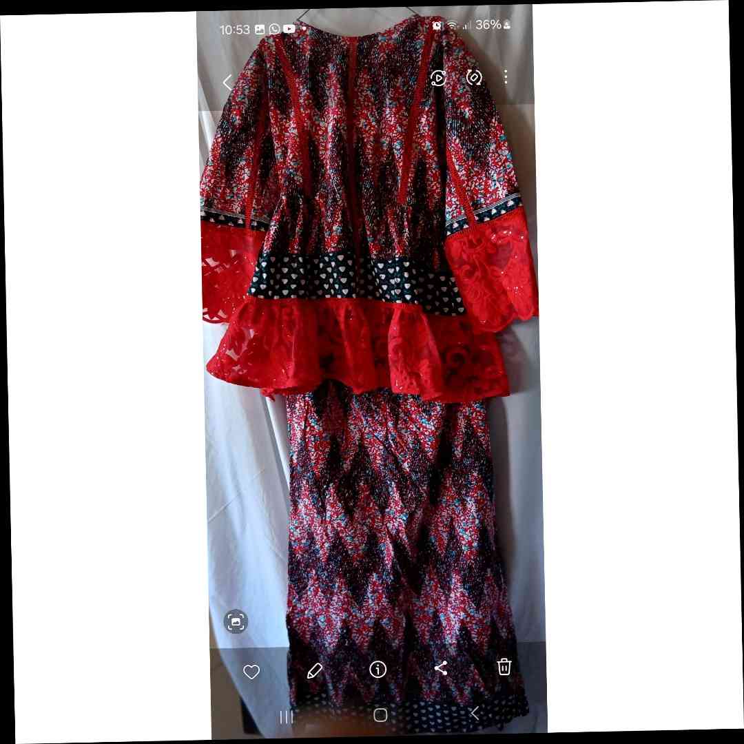 Ensemble wax rouge femme