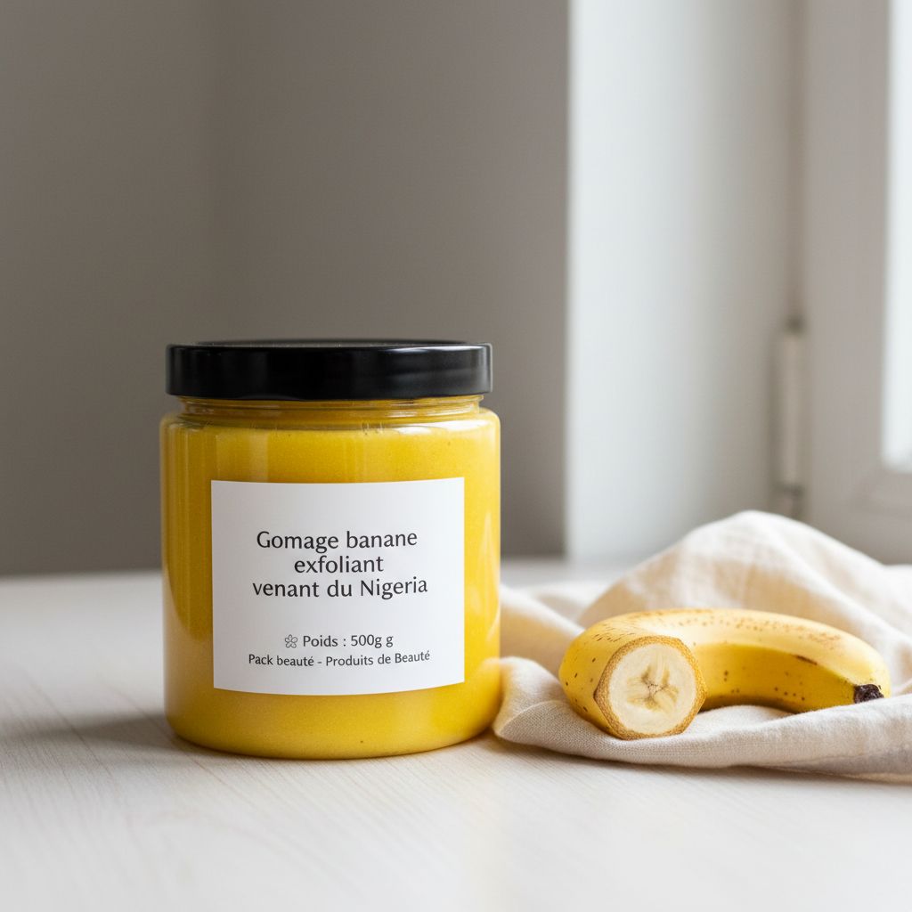 Gommage banane exfoliant 500g – Exfoliant naturel visage et corps Nigeria