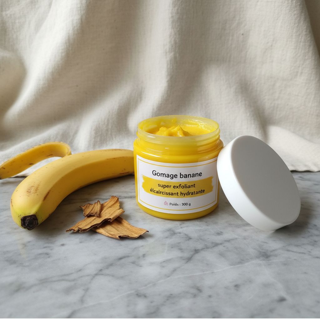 Gommage banane exfoliant visage et corps hydratant éclaircissant 300g