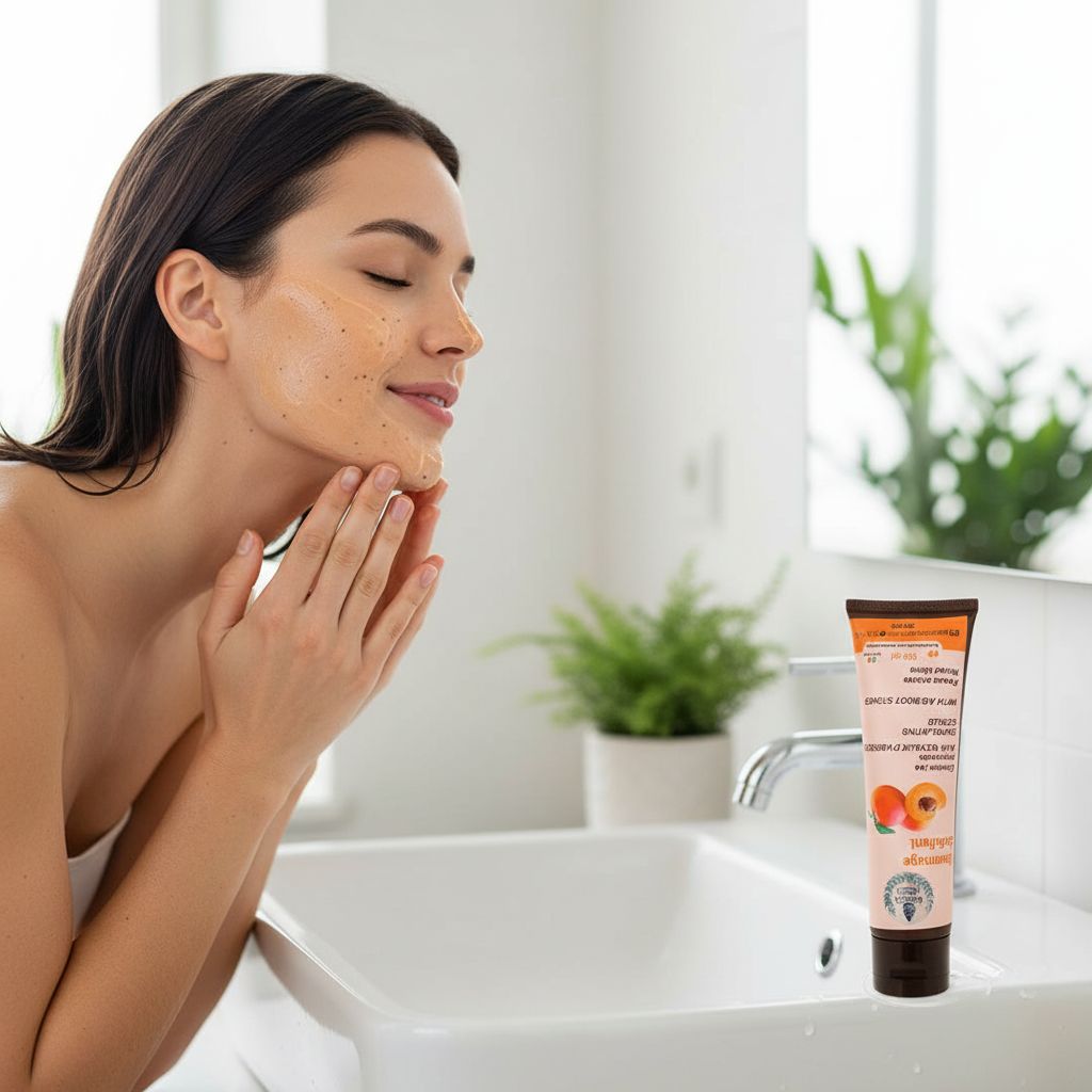 Gommage Visage Abricot Vegan - Éclat et Douceur Naturelle 100 ml - Enrichi en Extraits Naturels