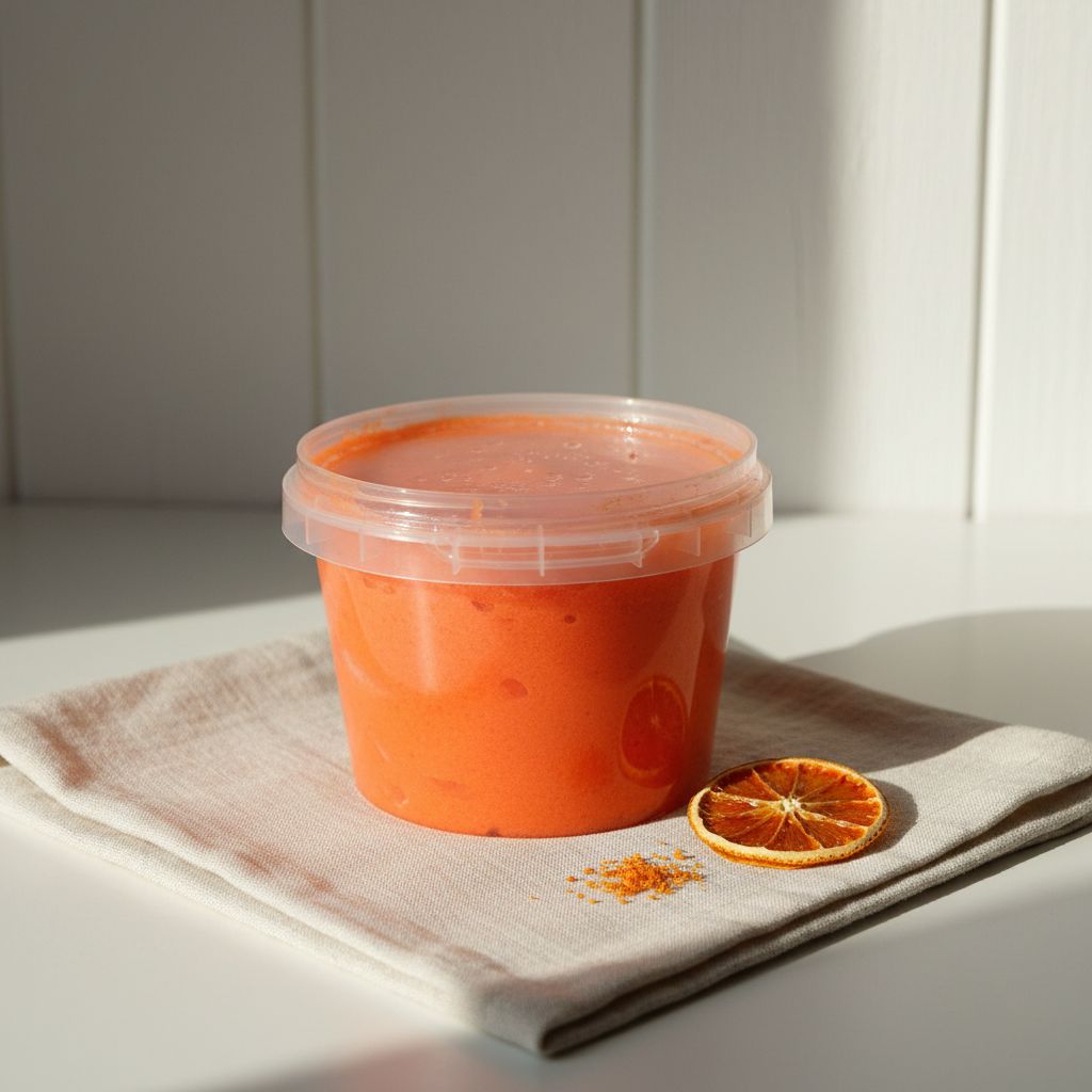 Gommage vitamine C visage éclat à l’orange peel – Exfoliant super éclaircissant