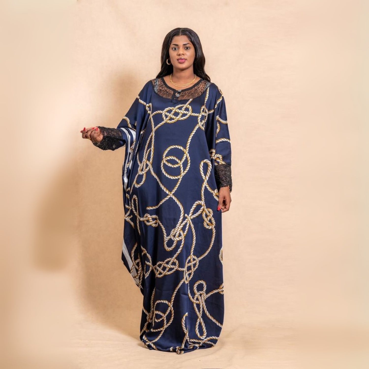 Robe longue bleu marine femme – Chic satinée, élégante et tendance de l'année