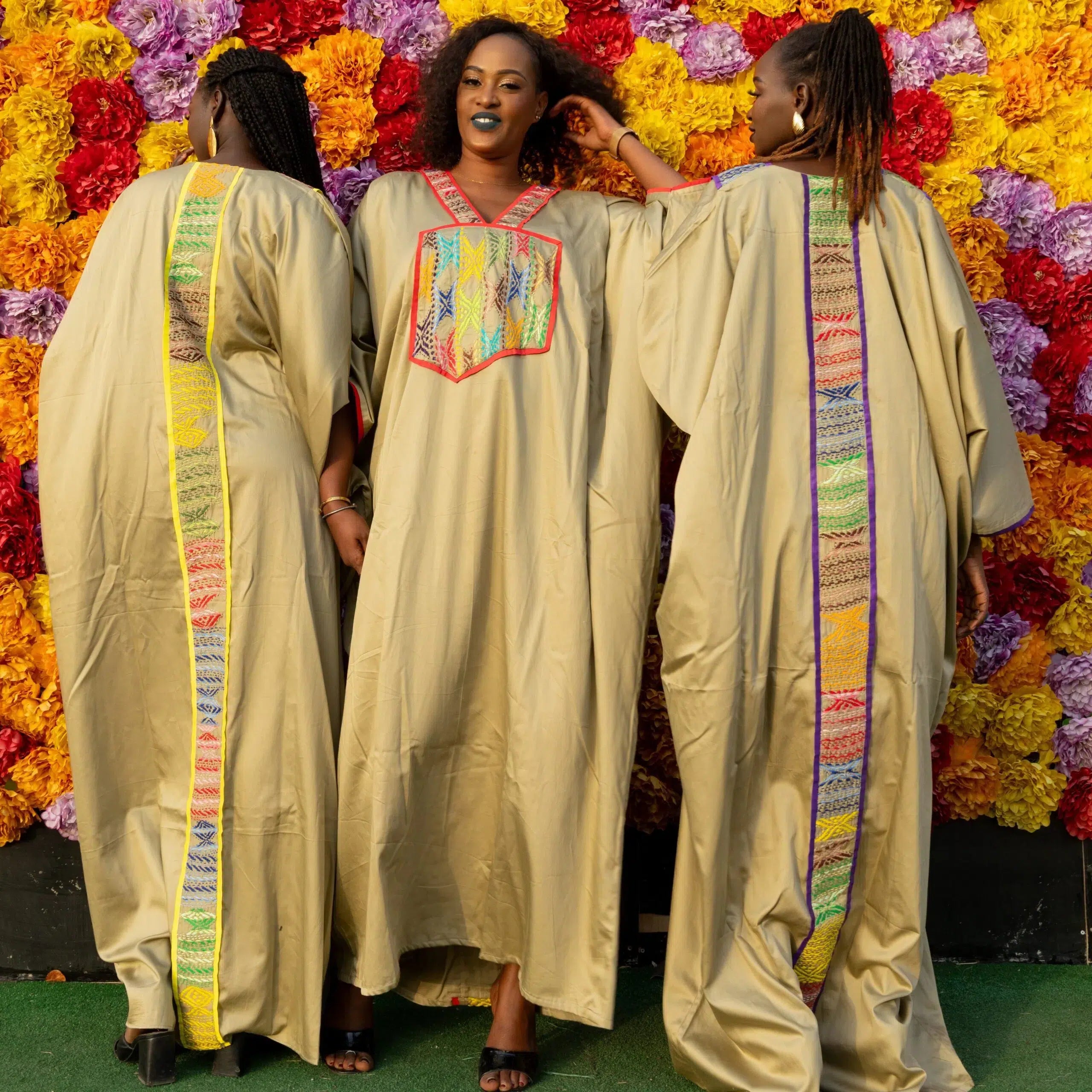 Robe Longue Boubou Africain - Élégance Embroidered Chic