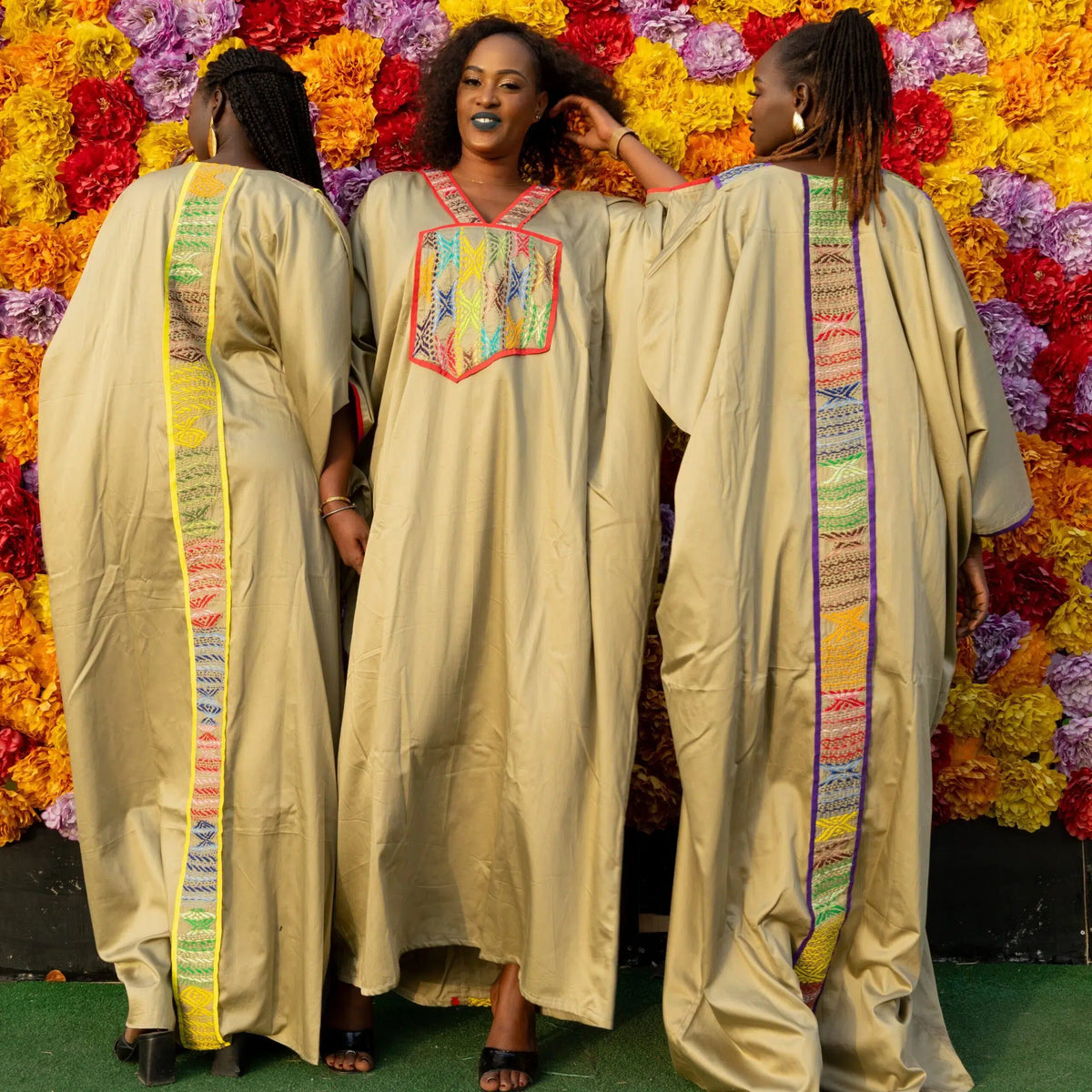 Robe Longue Boubou Africain - Élégance Embroidered Chic