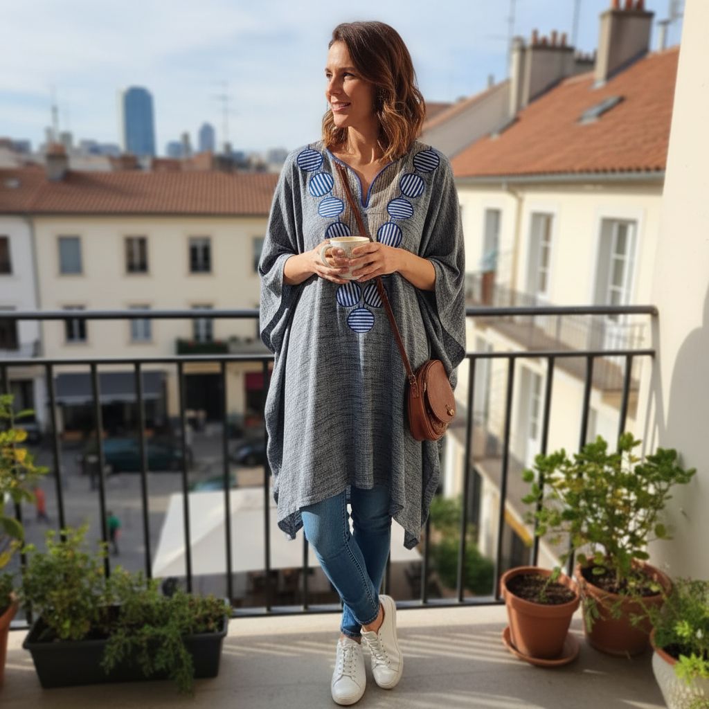 Haut lin femme bohème chic