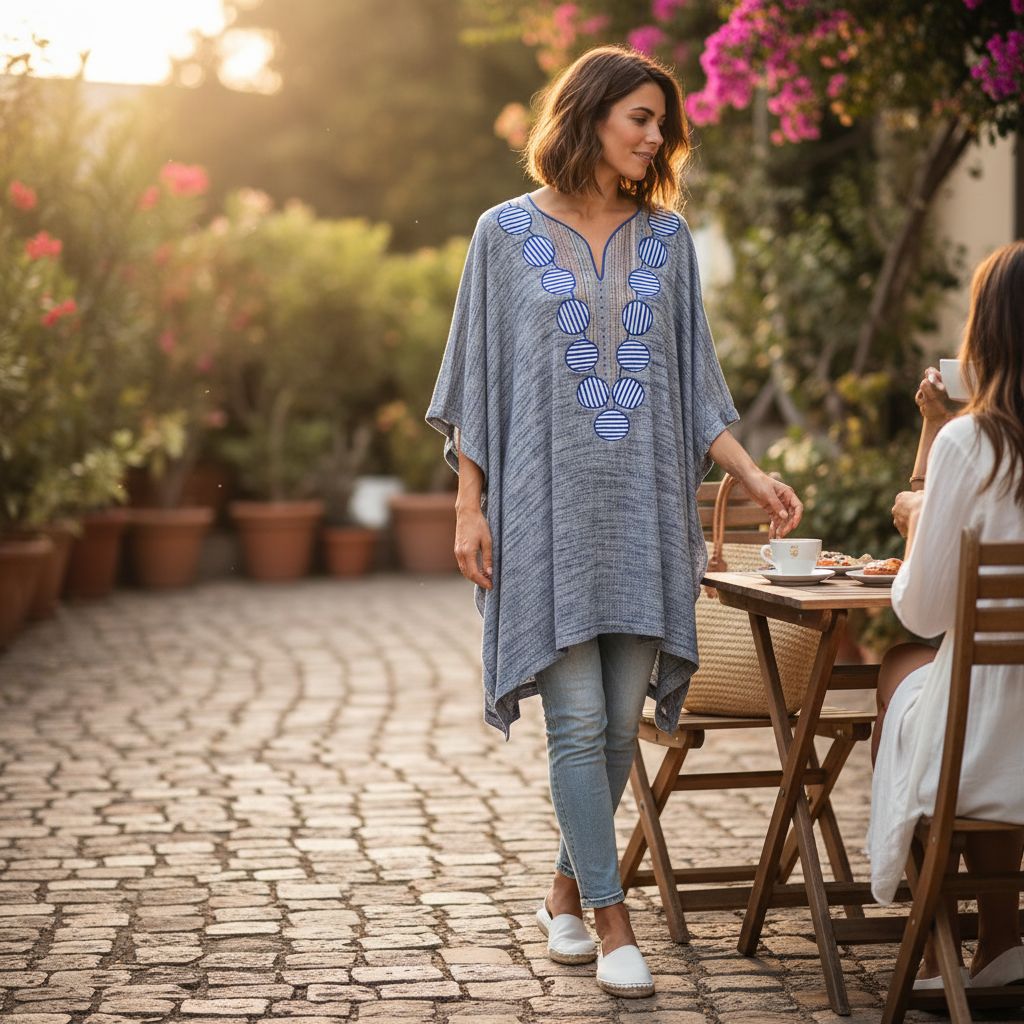 Haut lin femme bohème chic