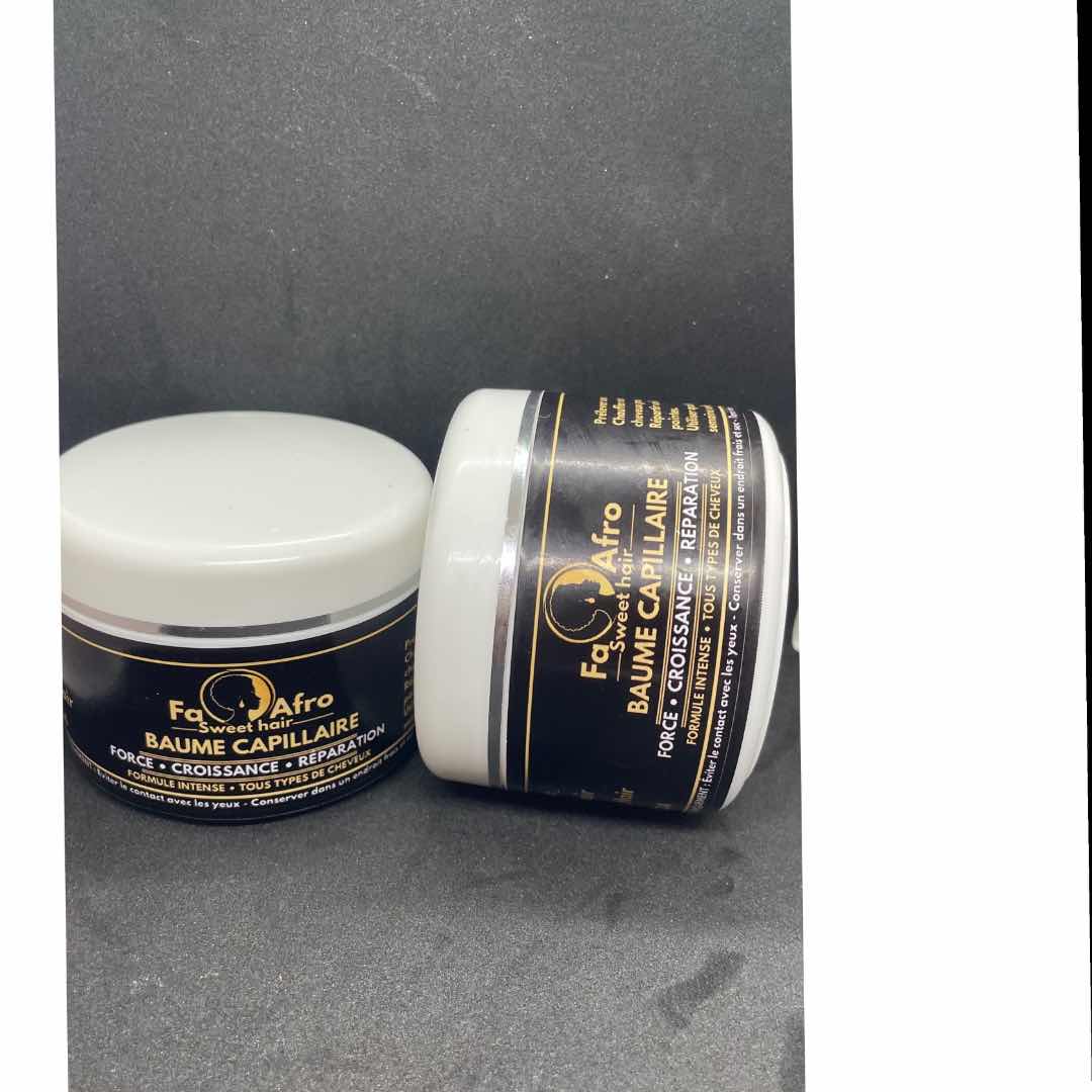 Baume capillaire nourrissante et réparatrice pour cheveux afro au karité