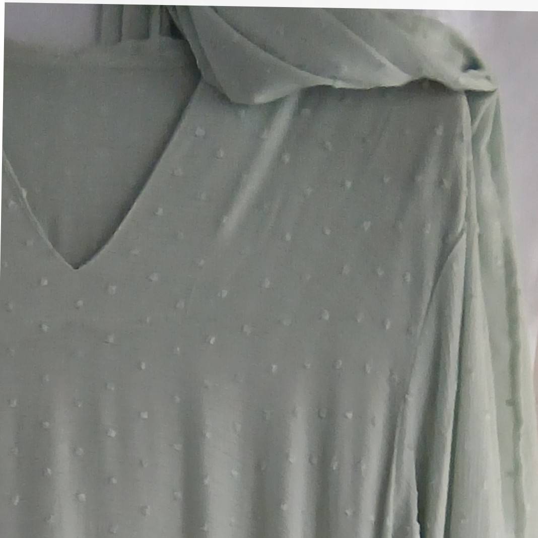 Robe Maxi Coton Vert Menthe à Capuchon - Élégance Chic