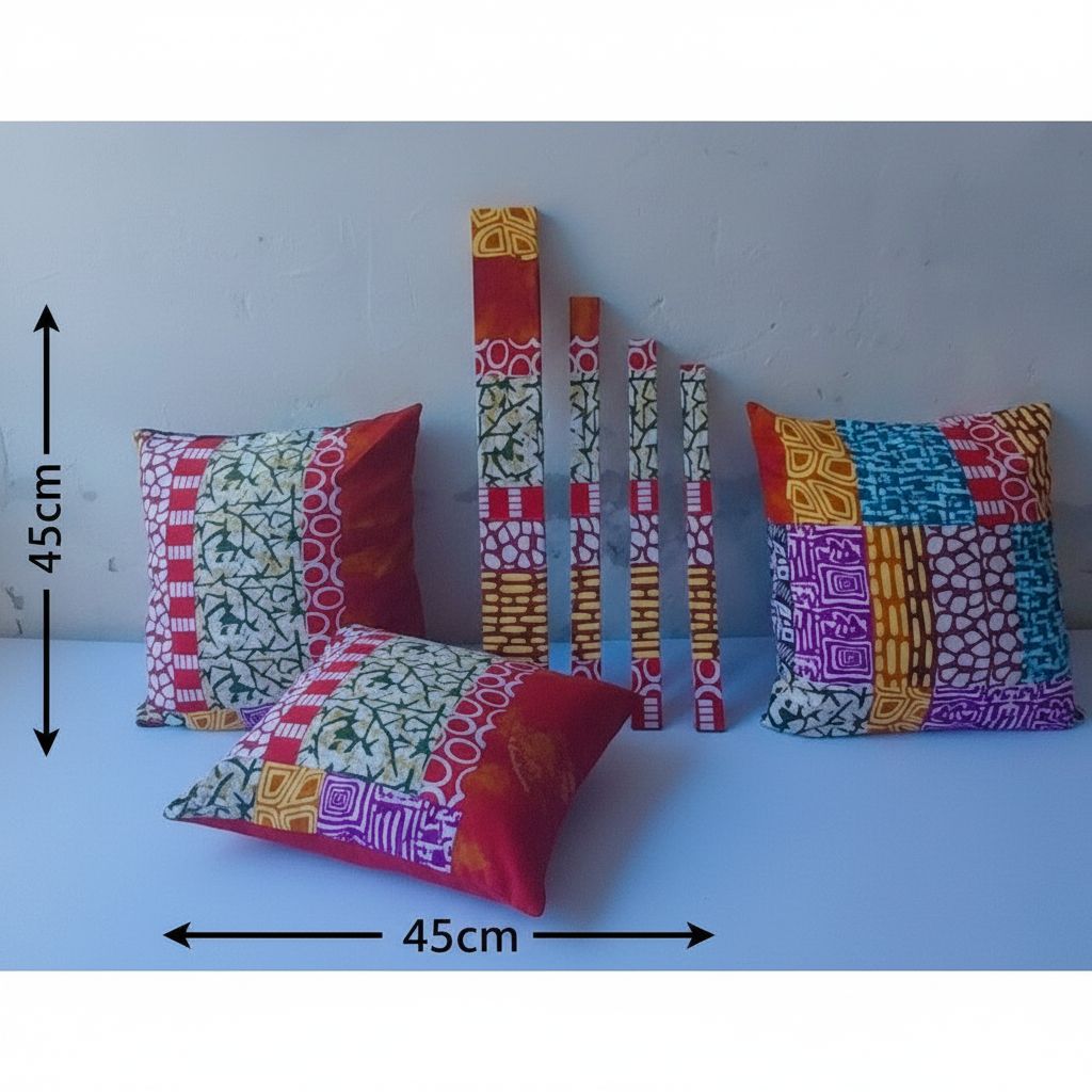 Housses de coussins wax 45x45 cm