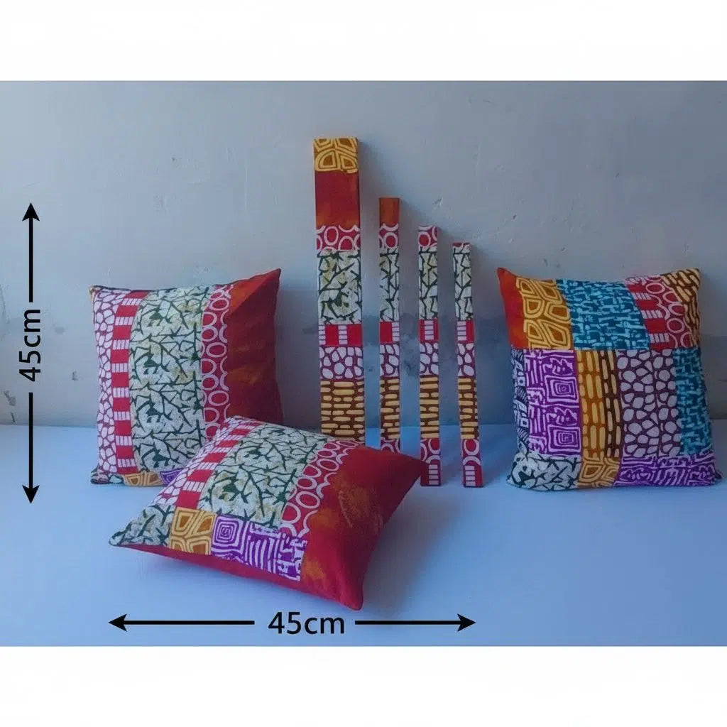 Housses de coussins wax 45x45 cm