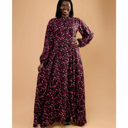 Robe d’été femme coton longue fleurie, élégante et confortable multicolore
