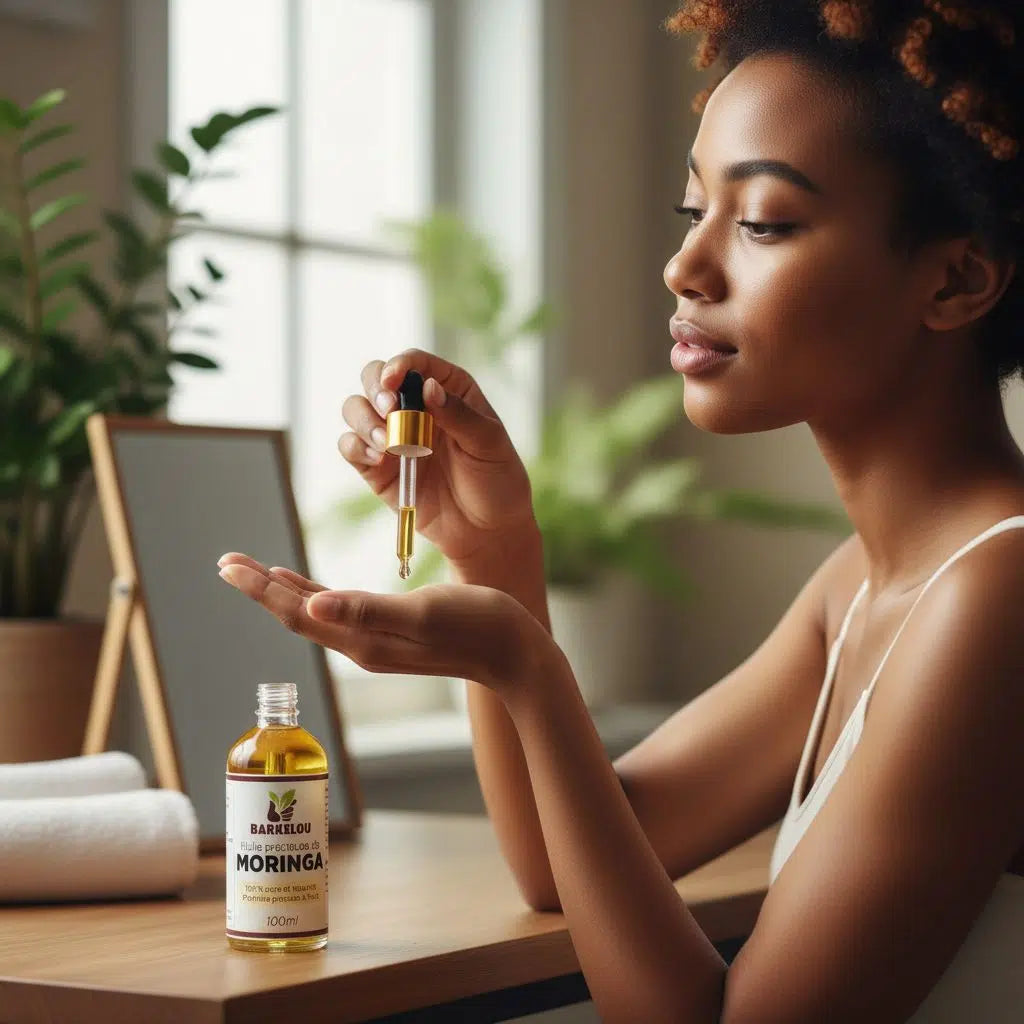 Huile de moringa pure 100ml bio, visage, cheveux et soin beauté