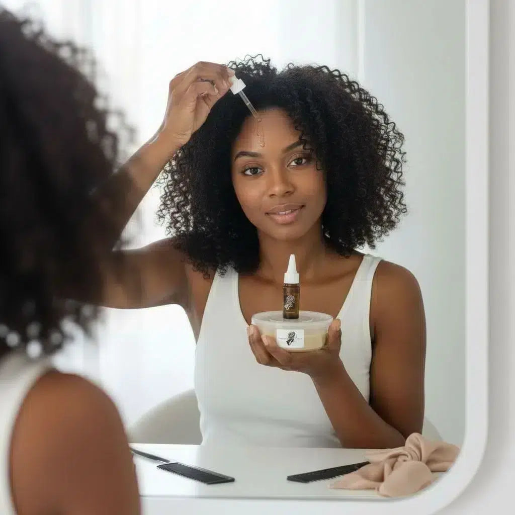 Huile pousse cheveux naturelle &amp; pommade Mounish Hair