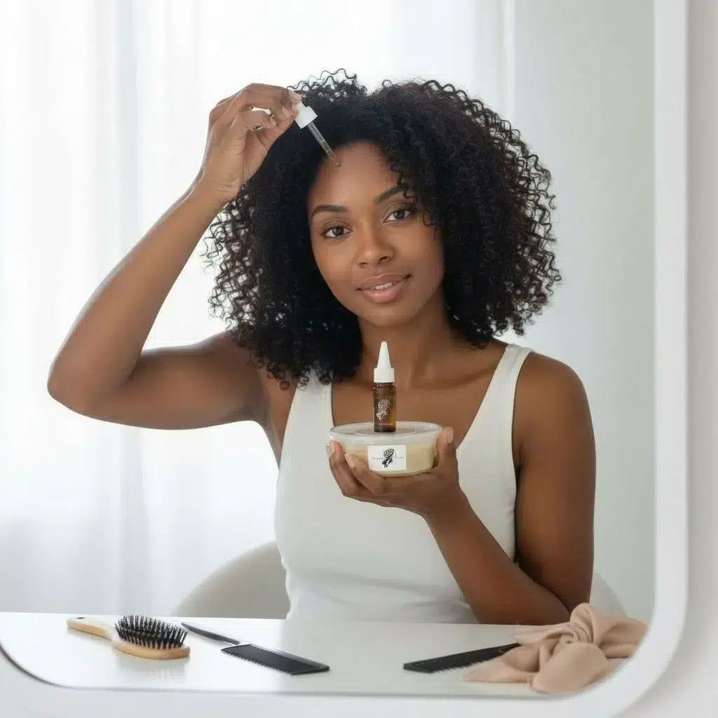 Huile pousse cheveux naturelle &amp; pommade Mounish Hair