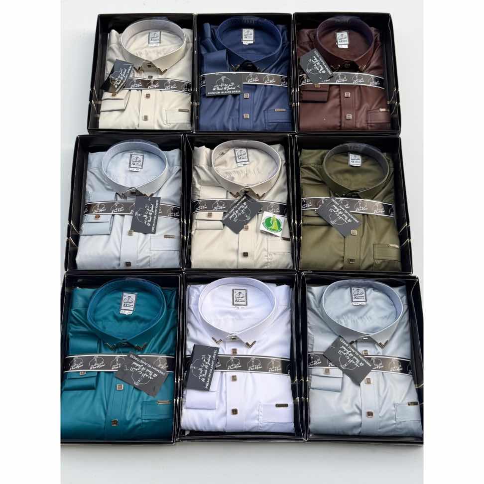 Thobe homme moderne coupe droite – Dialaba daffah élégant et confortable