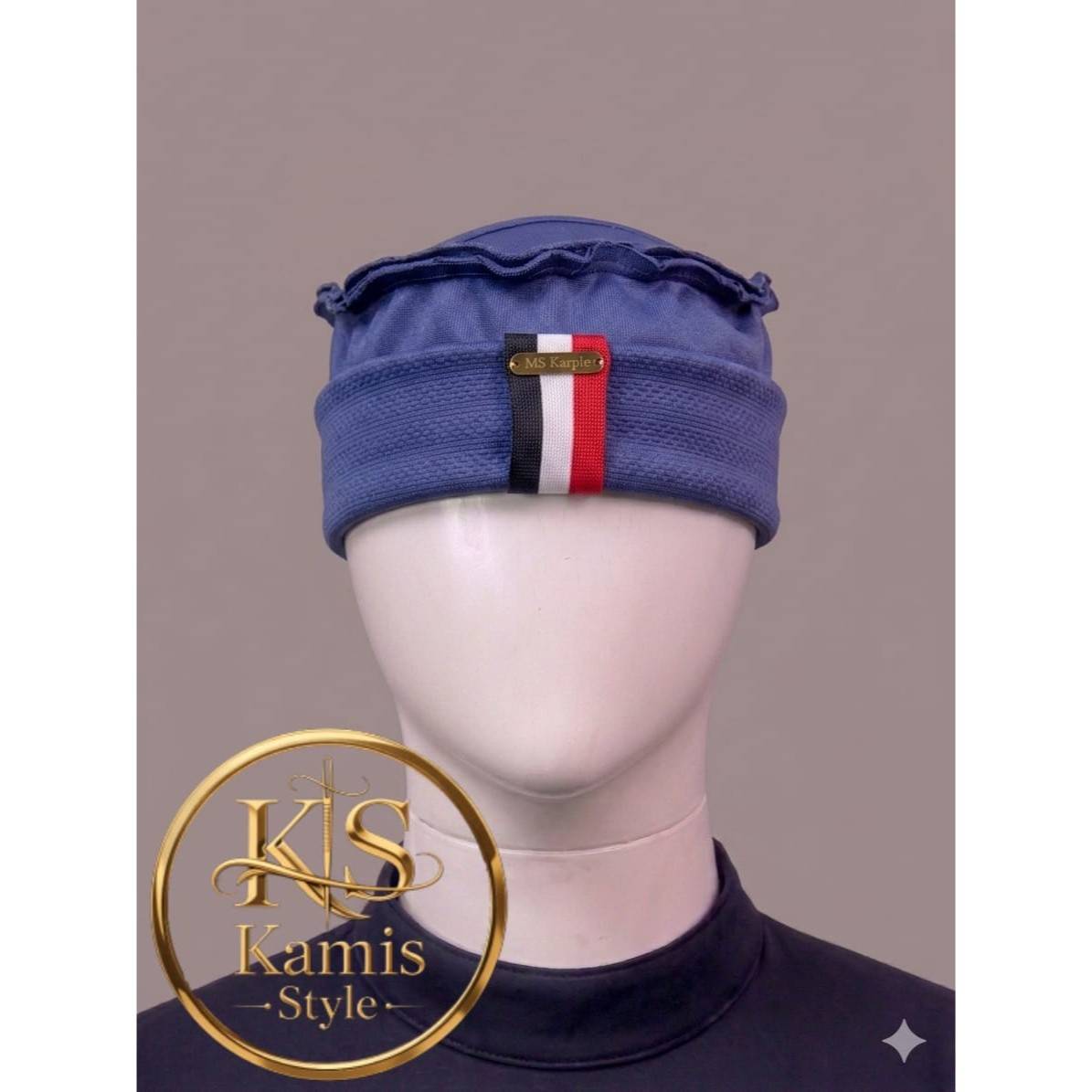Bonnet afghan réinventé chic unisexe, simili cuir marron camel élégant